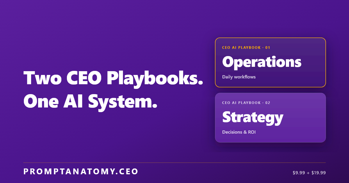 The Weekly CEO Brief Pattern